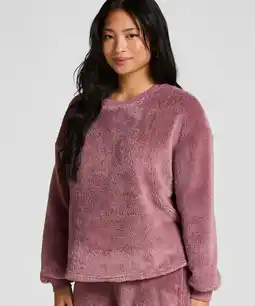 Hunkemoller Hunkemöller Top met lange mouwen Fluffy Fleece Roze aanbieding