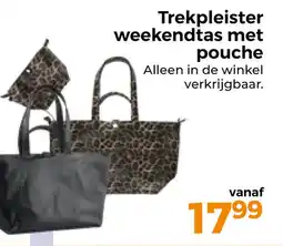 Trekpleister Trekpleister weekendtas met pouche aanbieding