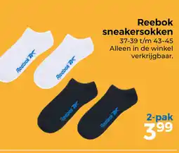 Trekpleister Reebok sneakersokken aanbieding