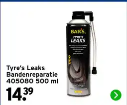 GAMMA Tyre's Leaks Bandenreparatie aanbieding