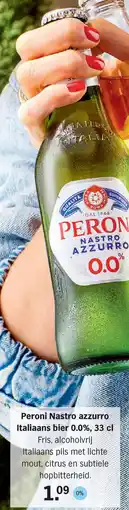 Albert Heijn Peroni Nastro azzurro Italiaans bier 0.0% aanbieding