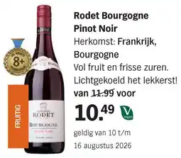 Albert Heijn Rodet Bourgogne Pinot Noir aanbieding