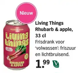 Albert Heijn Living Things Rhubarb & Apple aanbieding
