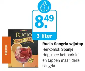 Rucio Sangria wijntap