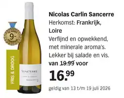 Albert Heijn Nicolas Carlin Sancerre aanbieding