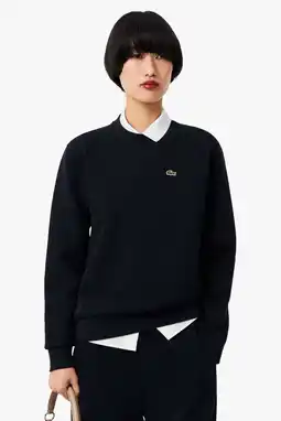 Wehkamp Lacoste sweater zwart aanbieding