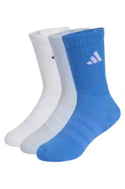 Wehkamp adidas Performance sportsokken Crew - blauw (set van 3) aanbieding