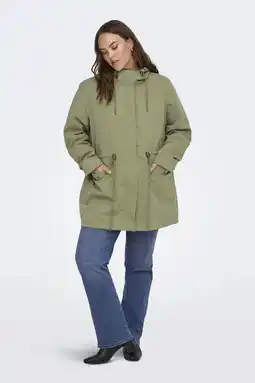 Wehkamp ONLY CARMAKOMA parka groen aanbieding
