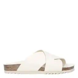 Wehkamp Scholl Vivian slippers ecru aanbieding