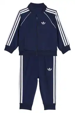 Wehkamp adidas Originals trainingspak Superstar donkerblauw aanbieding