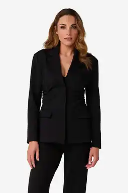 Wehkamp IBANA getailleerde blazer zwart aanbieding