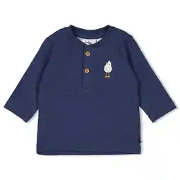 Wehkamp Feetje longsleeve Seaside Happiness marineblauw aanbieding