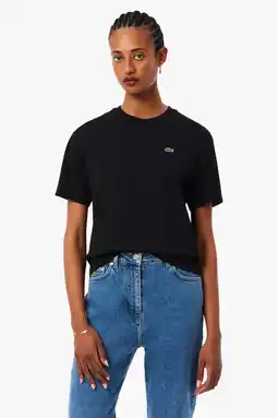 Wehkamp Lacoste T-shirt zwart aanbieding