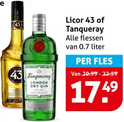 Hoogvliet Licor 43 of Tanqueray aanbieding