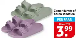 Hoogvliet Zomer dames of heren sandalen aanbieding