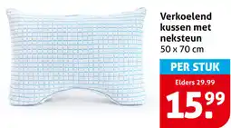 Hoogvliet Verkoelend kussen met neksteun aanbieding