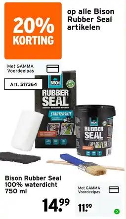 GAMMA Bison Rubber Seal 100% waterdicht aanbieding