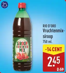 ALDI Rio d'oro Vruchtenmix siroop aanbieding