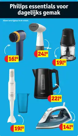 Kruidvat Philips essentials voor dagelijks gemak aanbieding