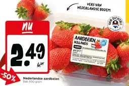 Jumbo Nederlandse aardbeien aanbieding