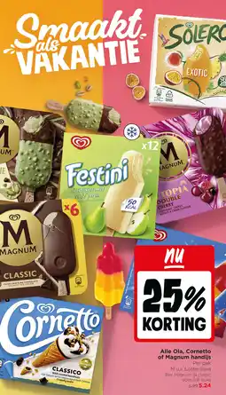 Jumbo Alle Ola, Cornetto of Magnum handijs aanbieding