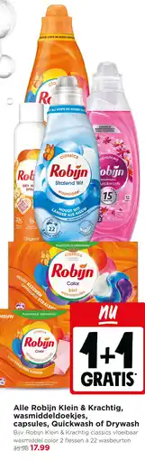 Jumbo Alle Robijn Klein & Krachtig, wasmiddeldoekjes, capsules, Quickwash of Drywash aanbieding