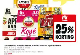Jumbo Desperados, Amstel Radler, Amstel Rosé of Apple Bandit aanbieding