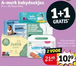 Kruidvat A-merk babydoekjes aanbieding