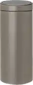 Bol.com Brabantia Touch Bin Prullenbak - 30 liter - Platinum aanbieding