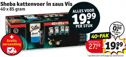 Kruidvat Sheba kattenvoer in saus Vis aanbieding