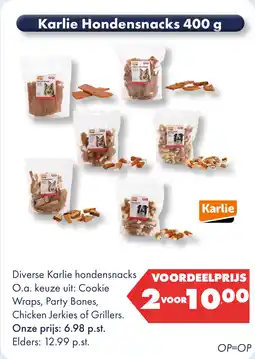 Huisdier Voordeelshop Karlie Hondensnacks 400 g aanbieding