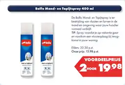 Huisdier Voordeelshop Bolfo Mand- en Tapijtspray 400 ml aanbieding