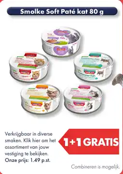 Huisdier Voordeelshop Smolke Soft Paté kat 80 g aanbieding