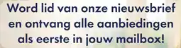 Huisdier Voordeelshop Word lid van onze nieuwsbrief aanbieding