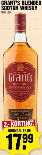 Super Dirck 3 Grant's blended scotch whisky aanbieding