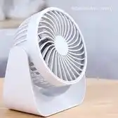 Bol.com Nince USB Ventilator van Hoge Kwaliteit (WIT) - Tafelventilator USB Oplaadbaar - USB Fan aanbieding