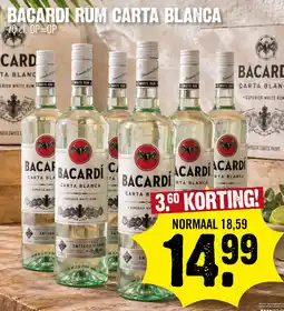 Super Dirck 3 Bacardi rum carta blanca aanbieding