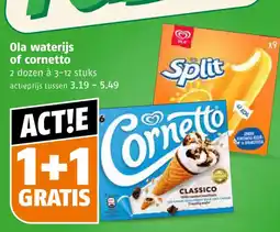 Poiesz Ola waterijs of cornetto aanbieding