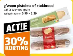 Poiesz g'woon pistolets of stokbrood aanbieding