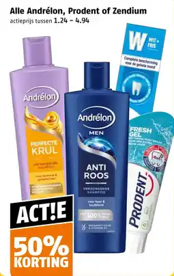 Poiesz Alle Andrélon, Prodent of Zendium aanbieding