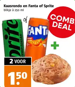 Poiesz Kaasrondo en Fanta of Sprite aanbieding