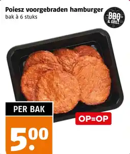 Poiesz Poiesz voorgebraden hamburger aanbieding