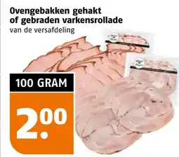 Poiesz Ovengebakken gehakt of gebraden varkensrollade aanbieding