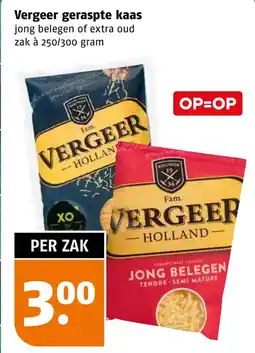 Poiesz Vergeer geraspte kaas aanbieding