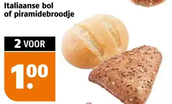 Poiesz Italiaanse bol of piramidebroodje aanbieding