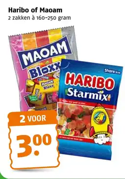Poiesz Haribo of Maoam aanbieding