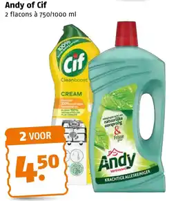 Poiesz Andy of Cif aanbieding