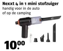 Poiesz Nexxt 4 in 1 mini stofzuiger aanbieding