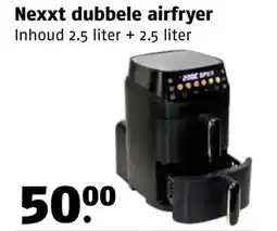 Poiesz Nexxt dubbele airfryer aanbieding