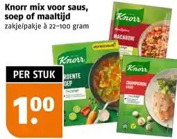 Poiesz Knorr mix voor saus, soep of maaltijd aanbieding